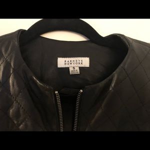 Black leather jacket